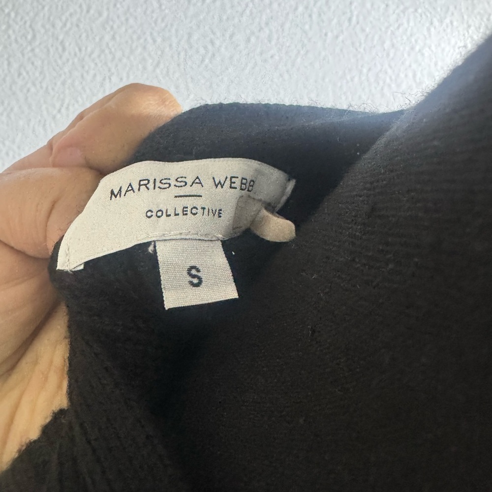 Black Ribbed Button-Up Cardigan Dress - Picture 6 of 7